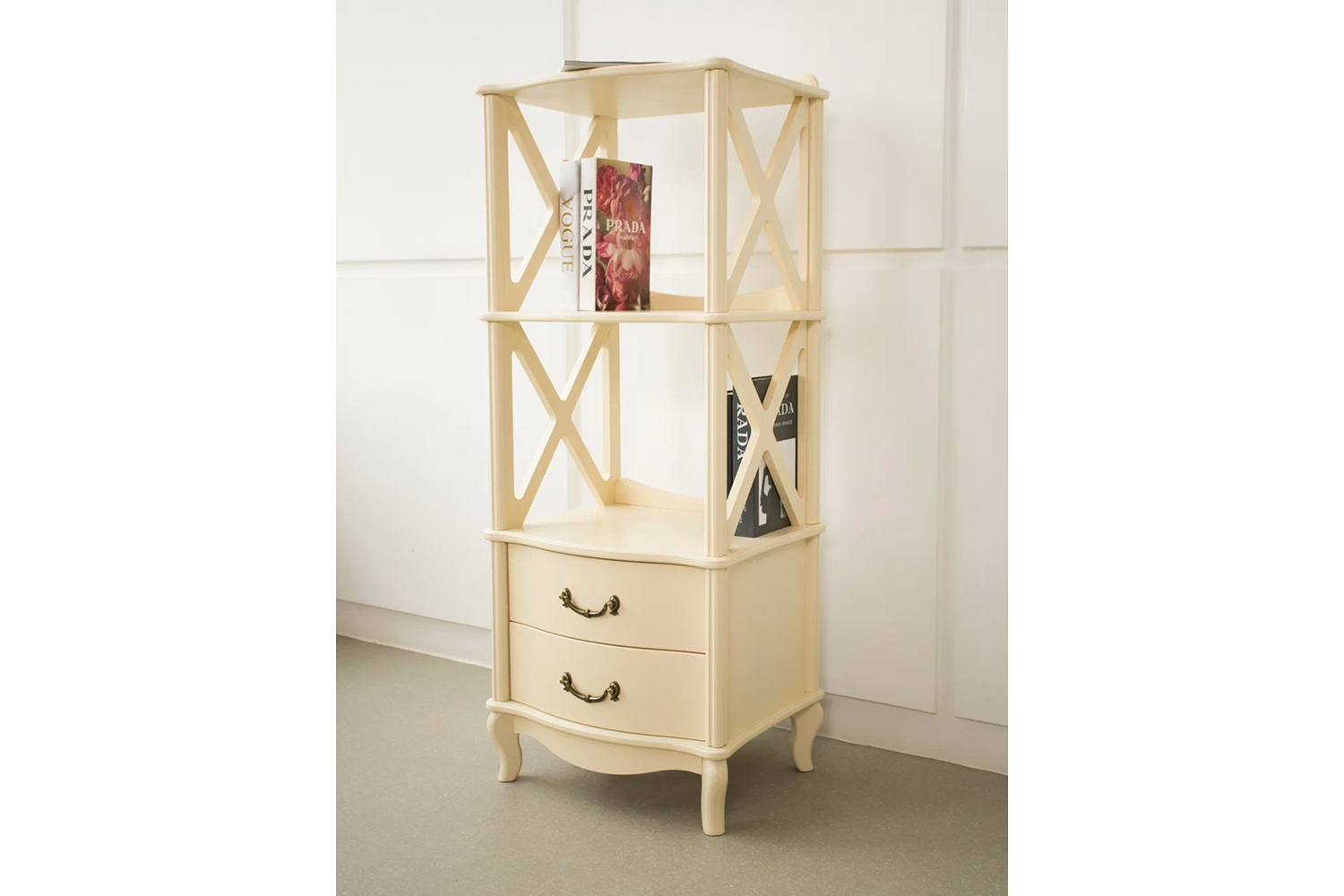 Стеллажи - изображение №4 "Этажерка Джульетта-2 (Дуб шампань)"  на www.Angstrem-mebel.ru